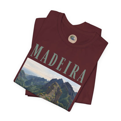 Madeira Stairway to Heaven Scenic Tee - Mountain Landscape Travel T-Shirt