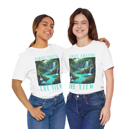 Always Chasing the View - Plitvice Inspired Graphic Tee