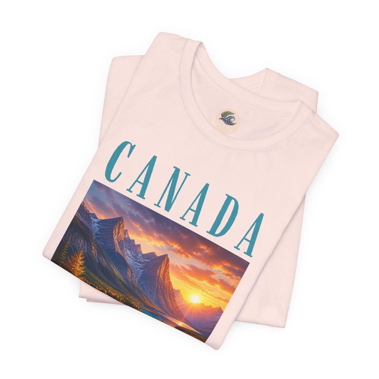 Canada Banff Scenic Mountain Tee — Sunrise Lake Landscape T‑Shirt