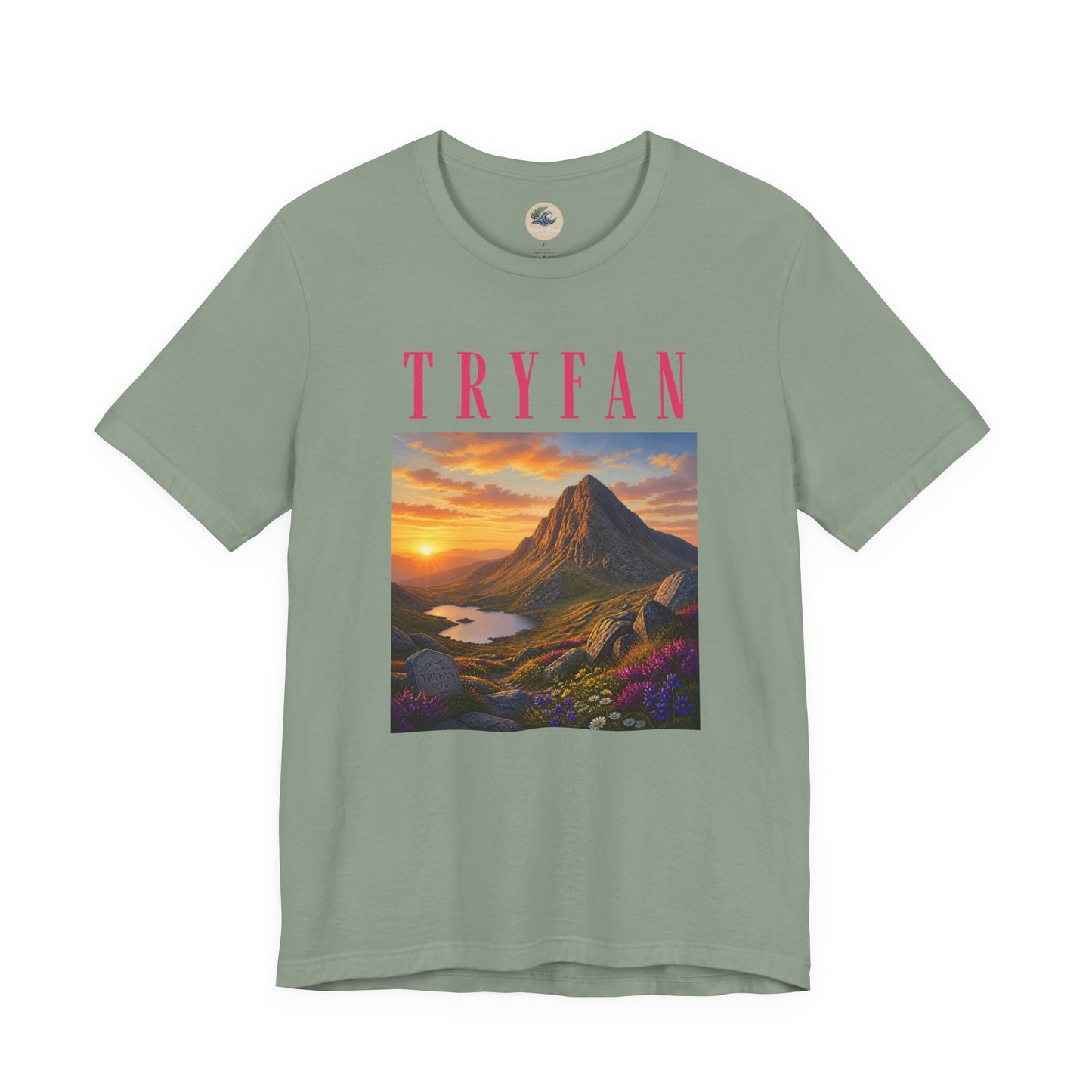 Tryfan Mountain Tee — Scenic Sunset Landscape T‑Shirt