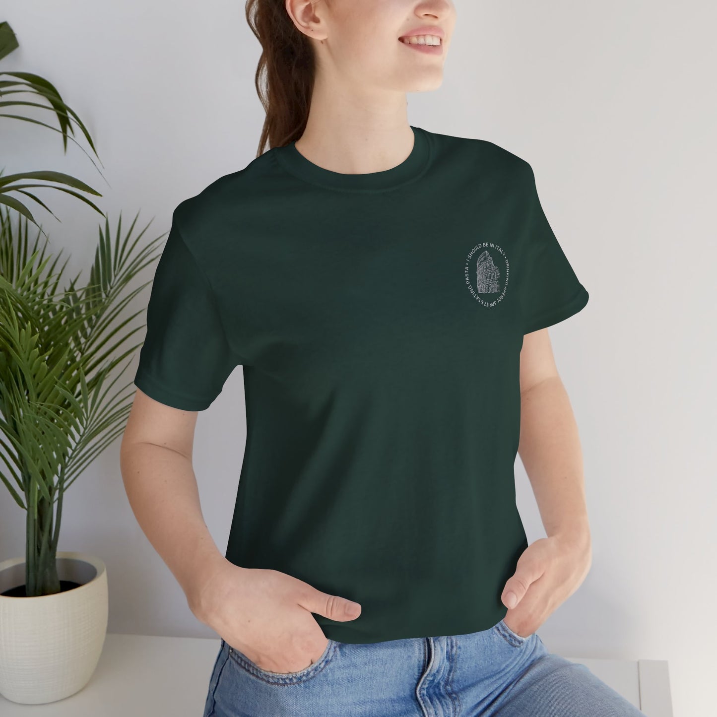 Aperol & Pasta Italy Tee — Minimalist Vintage Liberty Graphic T-Shirt