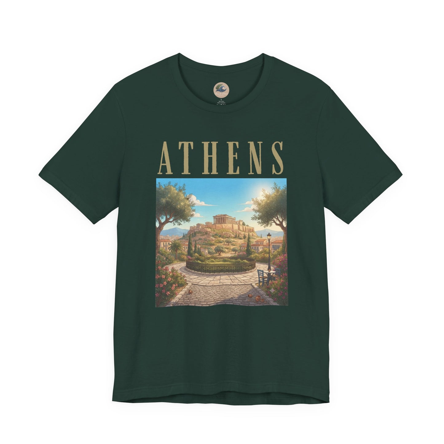 Athens Scenic Tee — Vintage Acropolis Travel T‑Shirt