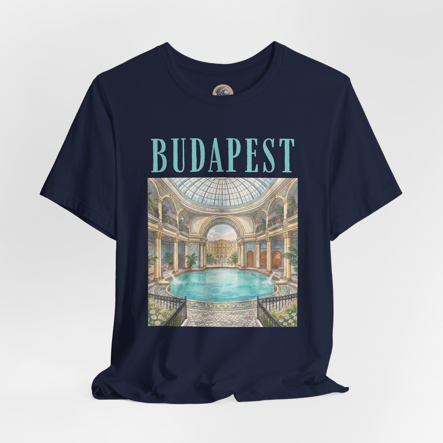 Budapest Thermal Baths Graphic Tee — Vintage Spa Travel T-Shirt