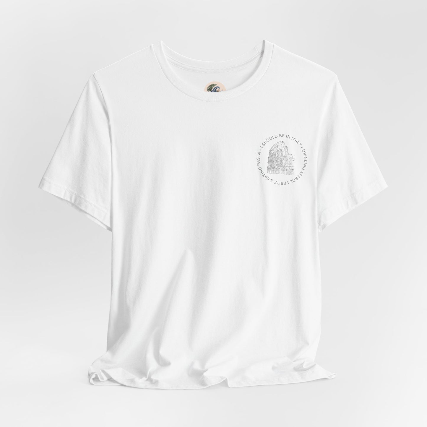 Aperol & Pasta Italy Tee — Minimalist Vintage Liberty Graphic T-Shirt