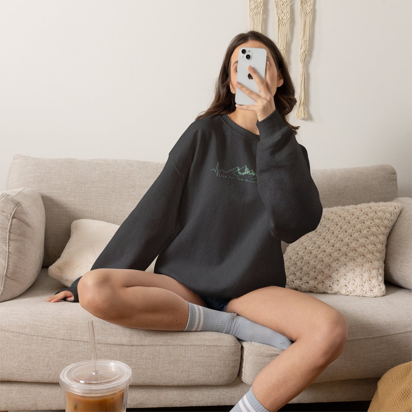 Mountain Heartbeat Crewneck Sweatshirt