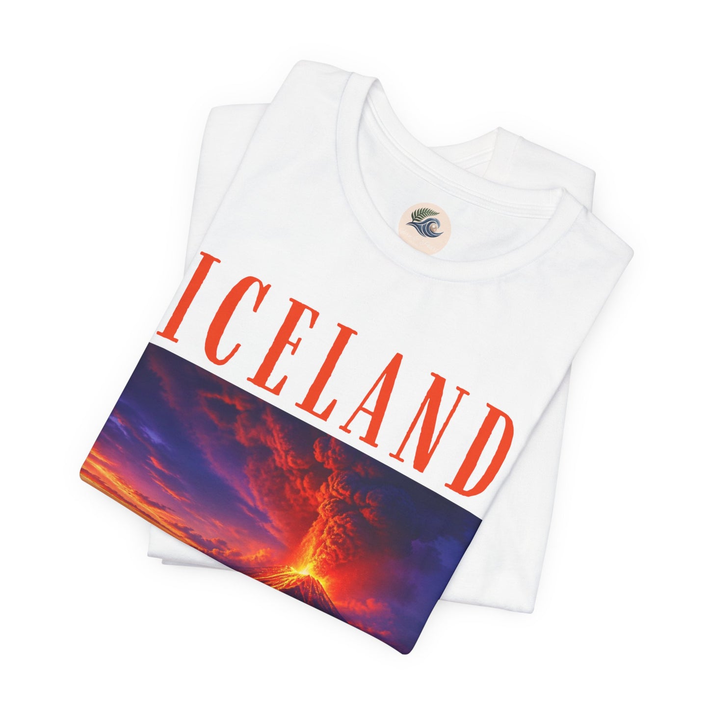Iceland Volcano Landscape Tee – Scenic Travel Souvenir T-Shirt