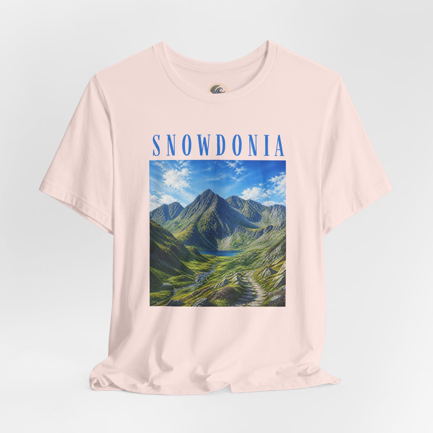 Glyderau Landscape T‑Shirt – Scenic 'SNOWDONIA' Mountain Graphic Tee