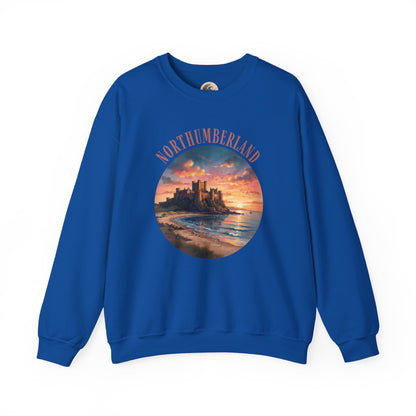 Northumberland Castle Sweatshirt — Scenic Sunset Crewneck