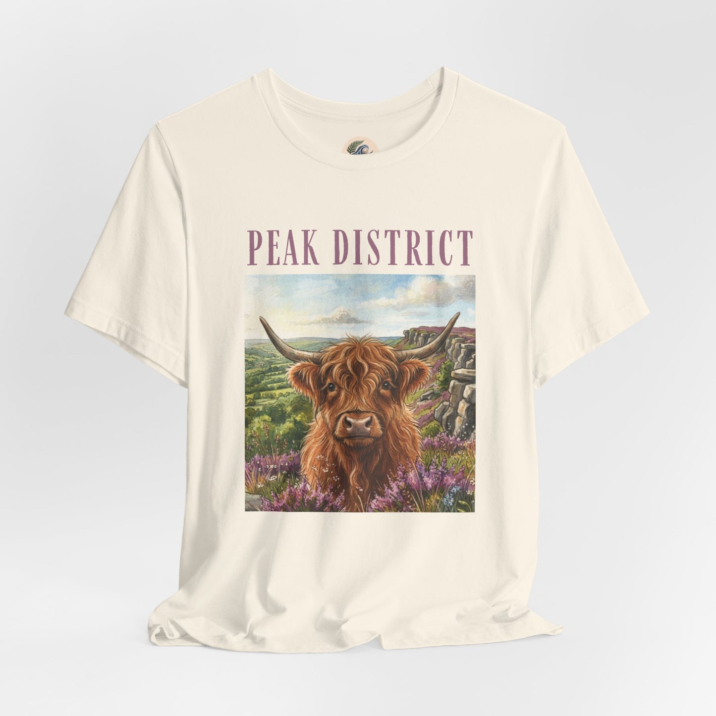 Peak District Highland Cow T‑Shirt