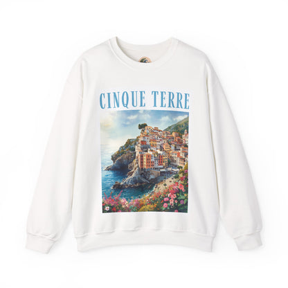 Cinque Terre Coastal Sweatshirt — Italian Village Travel Crewneck