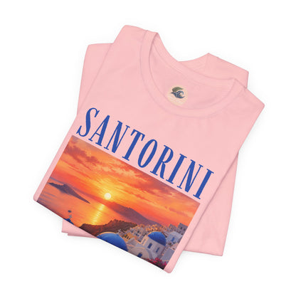 Santorini Sunset Tee — Greek Island Travel T‑Shirt