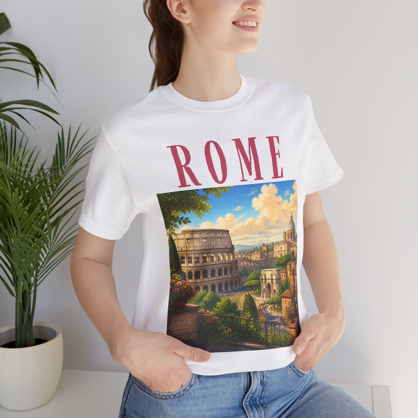Rome Vintage Travel Tee — Colosseum Scenic Graphic T-Shirt