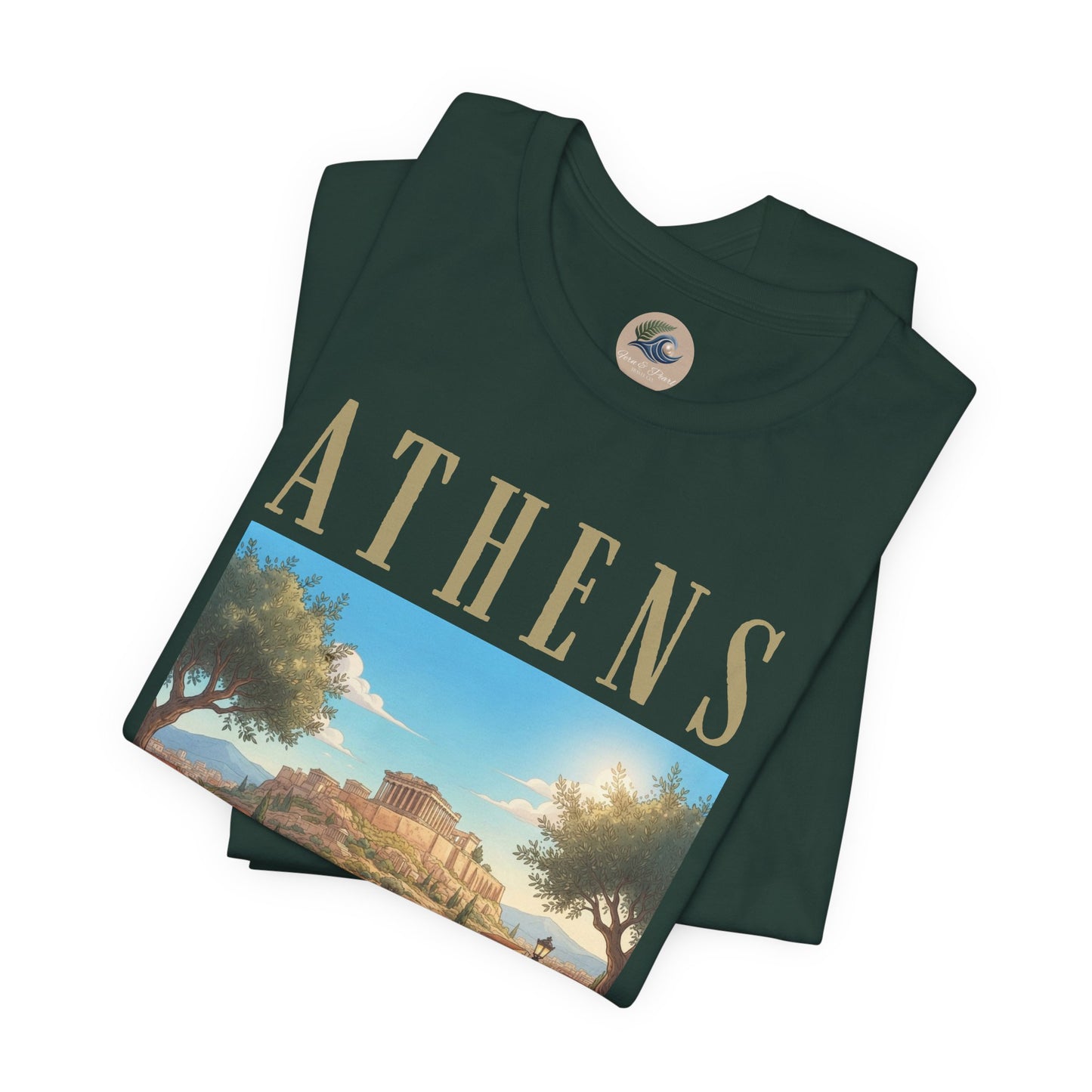 Athens Scenic Tee — Vintage Acropolis Travel T‑Shirt