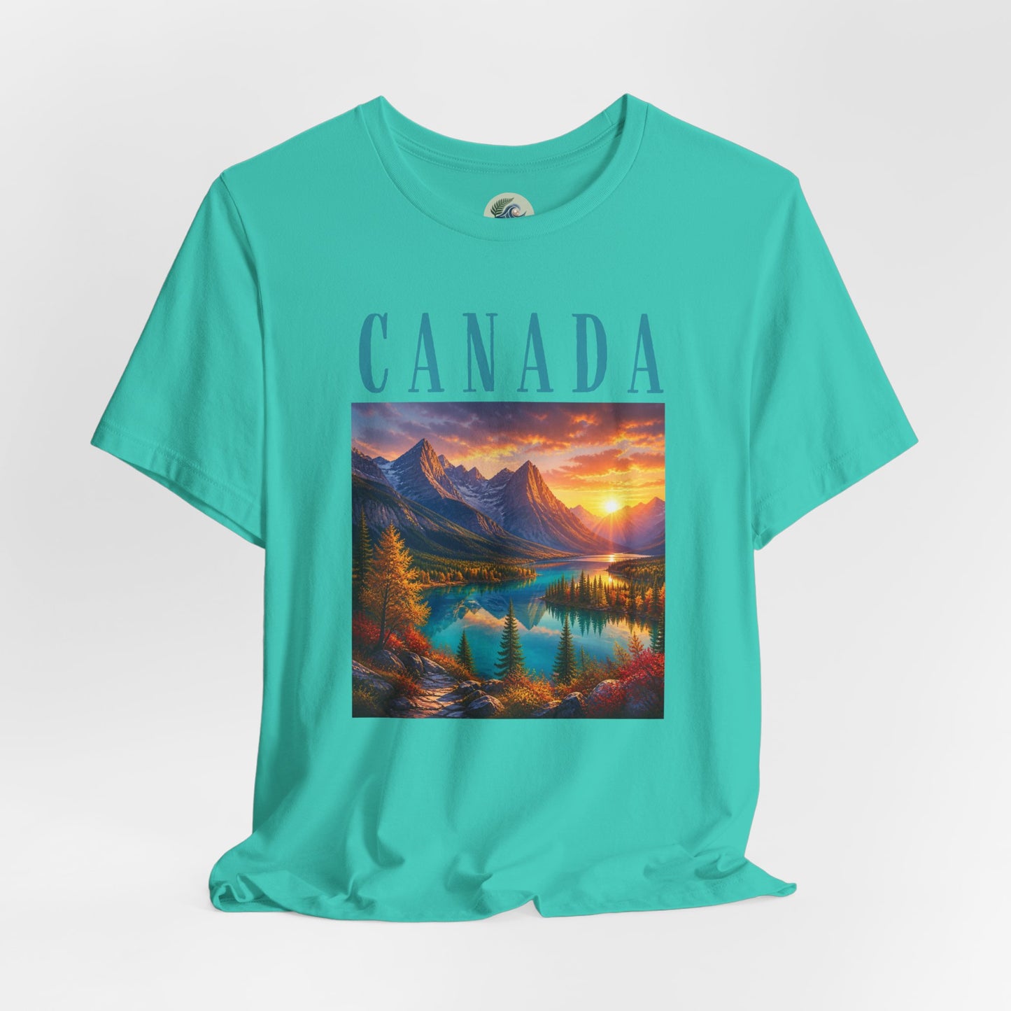 Canada Banff Scenic Mountain Tee — Sunrise Lake Landscape T‑Shirt