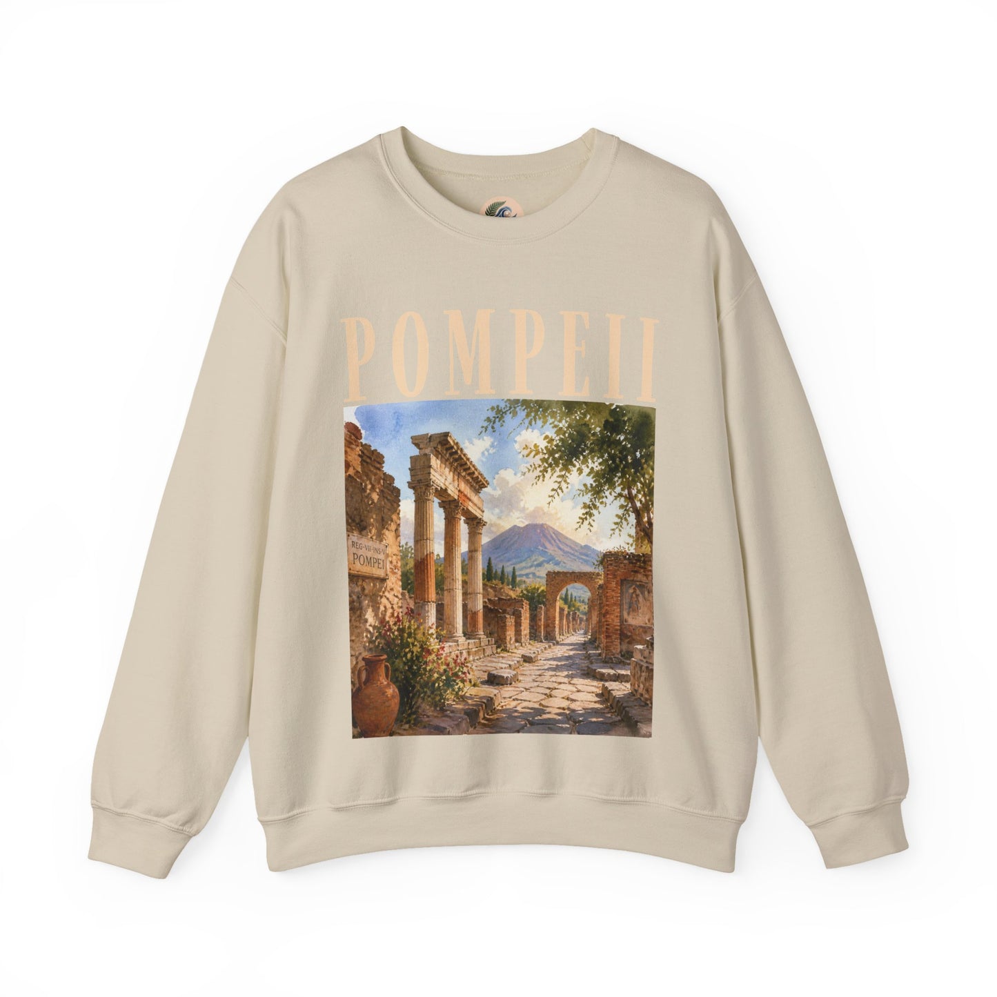 Pompeii Ruins Vintage Crewneck Sweatshirt