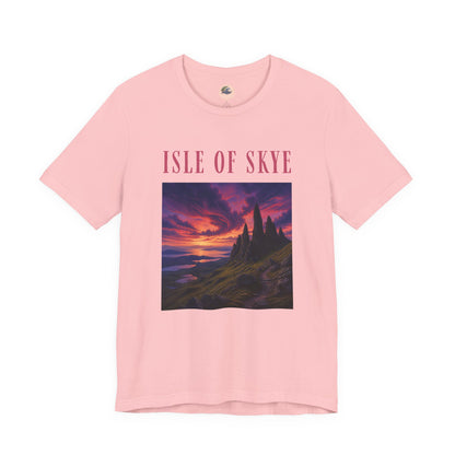 Isle of Skye Scenic Tee — Sunset Landscape Graphic T-Shirt