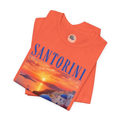 Santorini Sunset Tee — Greek Island Travel T‑Shirt