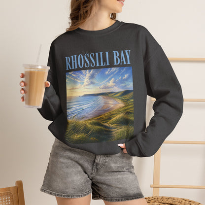 Rhossili Bay Scenic Crewneck Sweatshirt