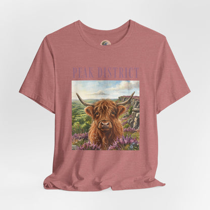 Peak District Highland Cow T‑Shirt