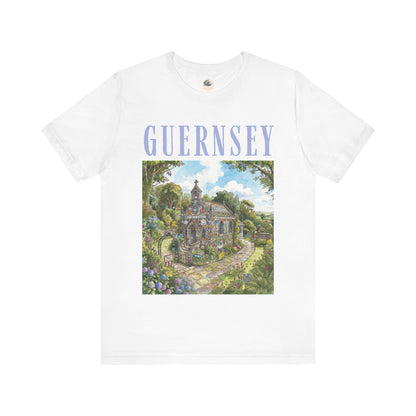 Guernsey Chapel Landscape T-Shirt — Scenic Island Travel Tee