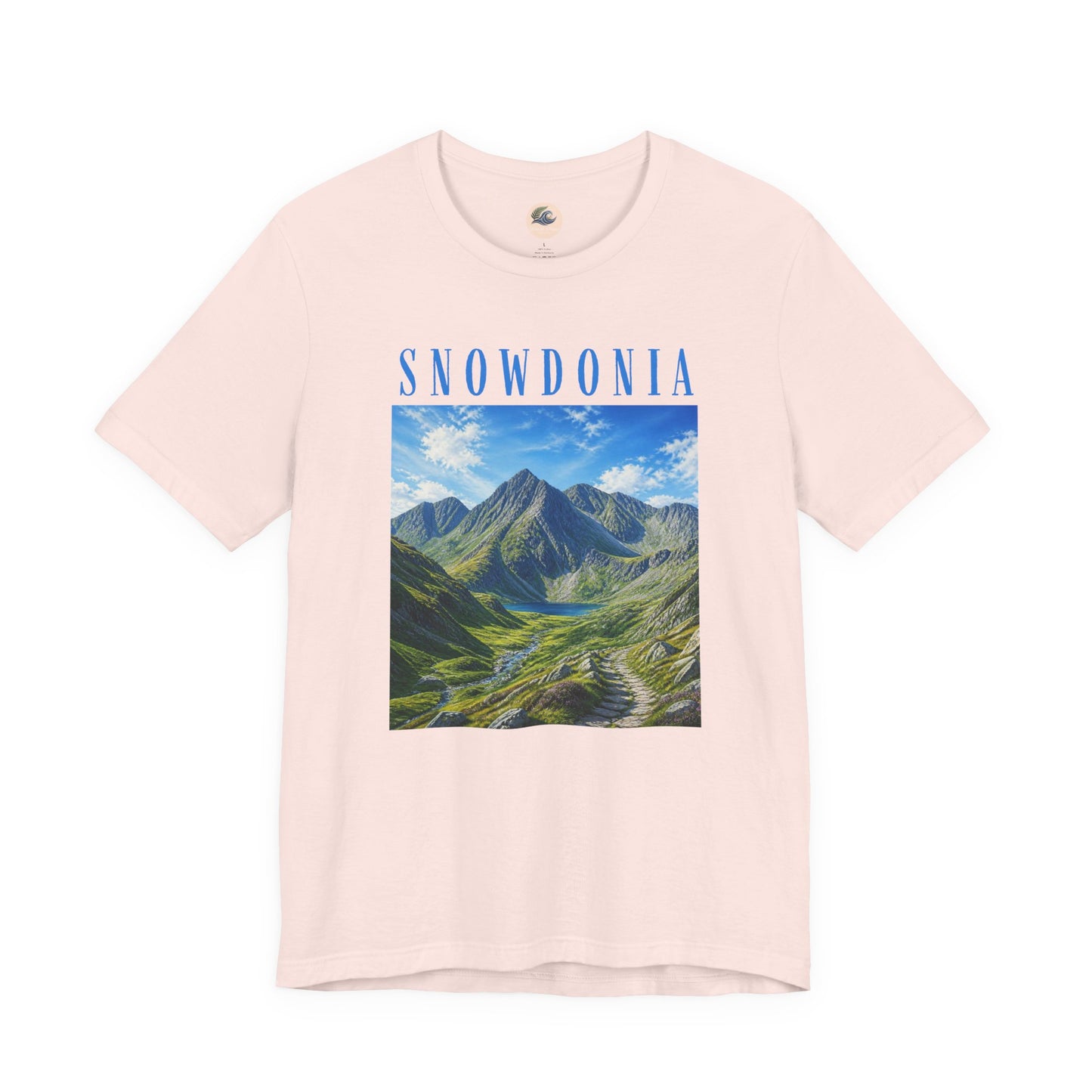 Glyderau Landscape T‑Shirt – Scenic 'SNOWDONIA' Mountain Graphic Tee