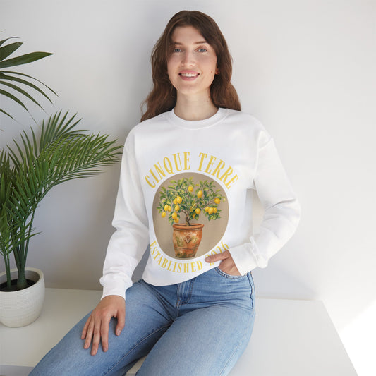 Cinque Terre Lemons Sweatshirt - Established 2026