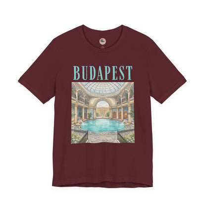 Budapest Thermal Baths Graphic Tee — Vintage Spa Travel T-Shirt