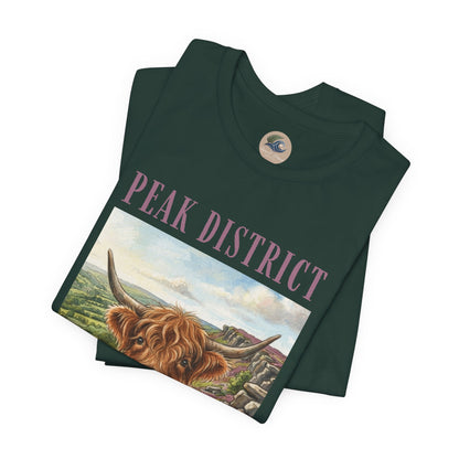 Peak District Highland Cow T‑Shirt