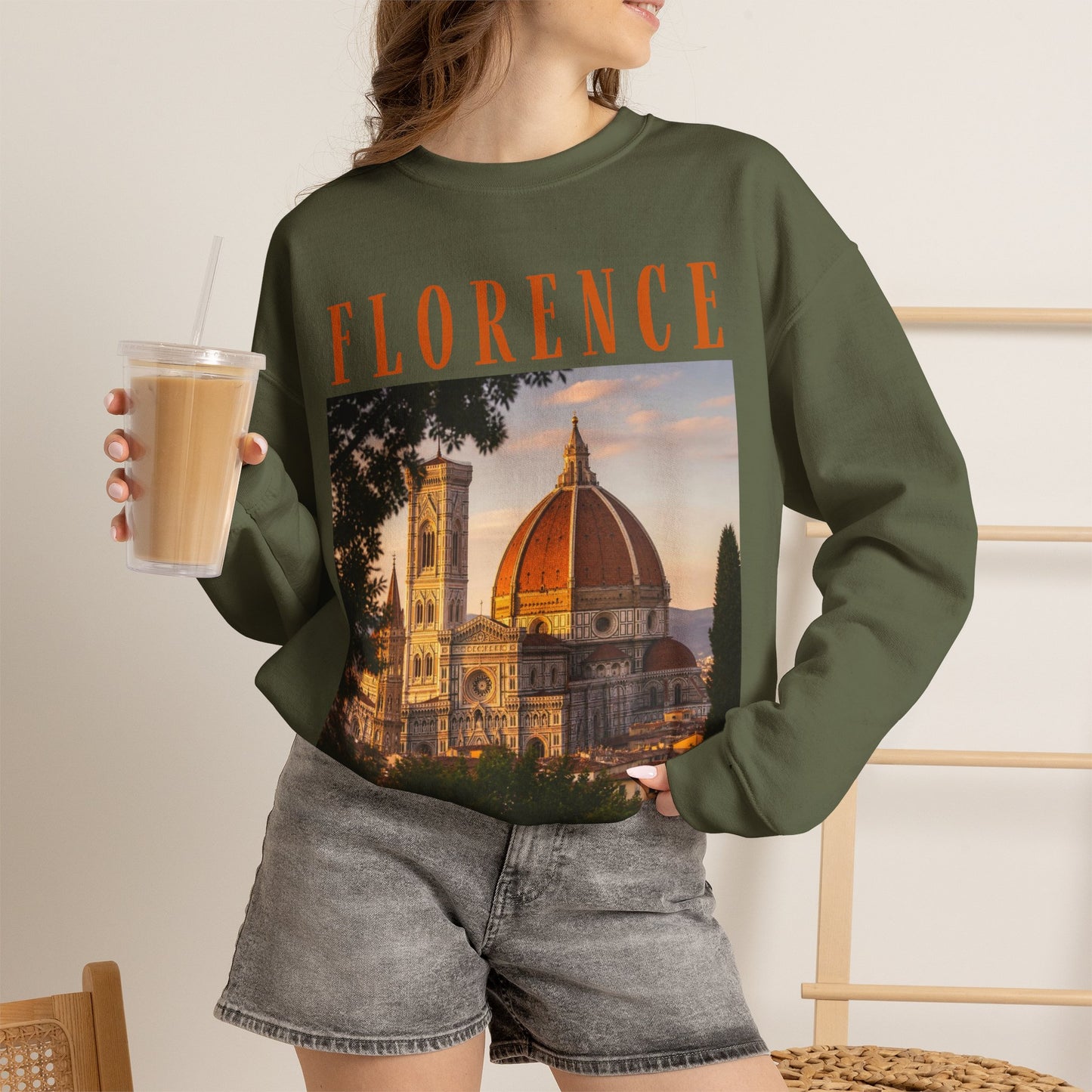 Florence Duomo Crewneck Sweatshirt – Vintage Travel Graphic