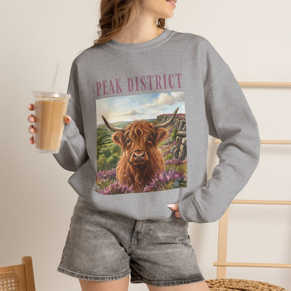 Peak District Highland Cow Sweatshirt