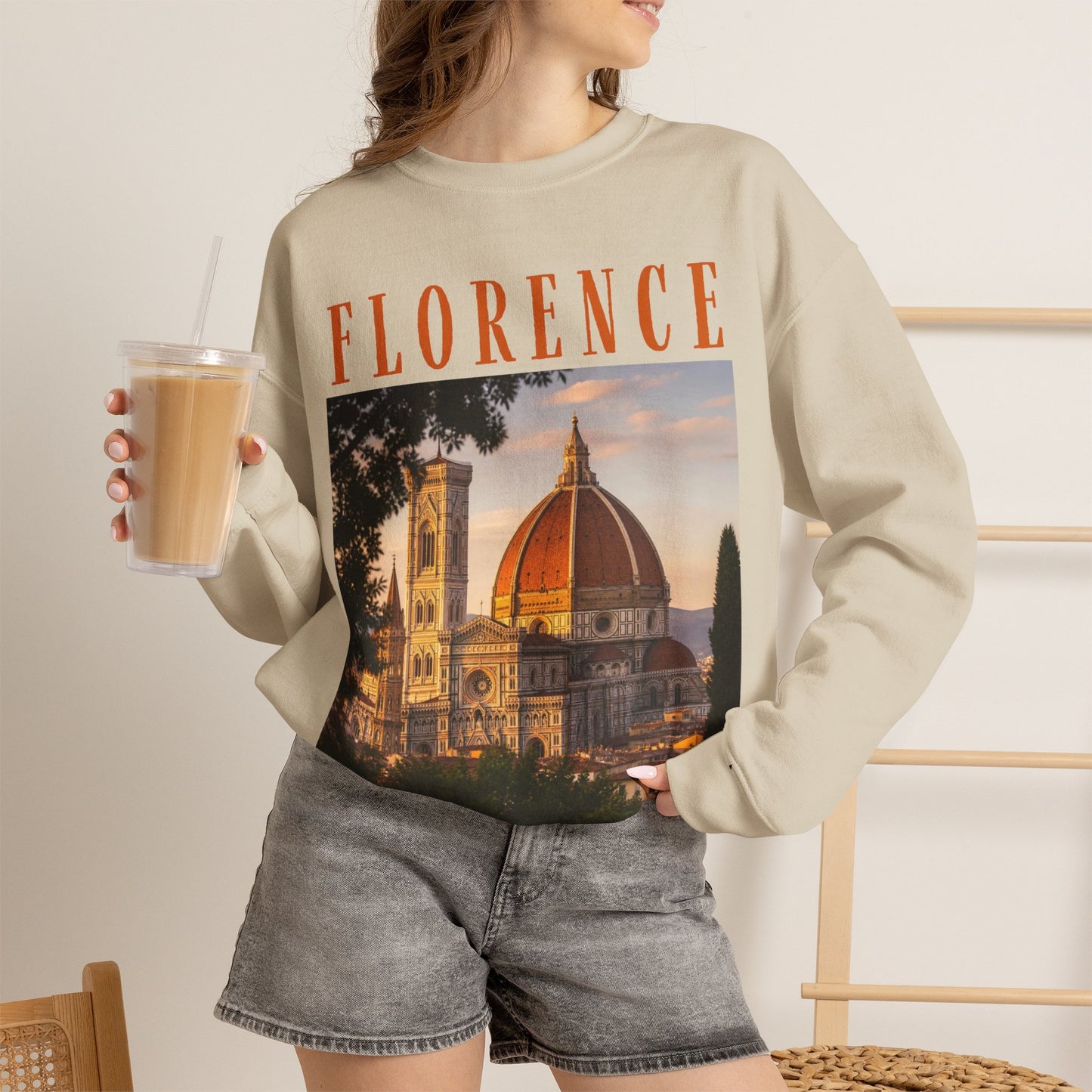 Florence Duomo Crewneck Sweatshirt – Vintage Travel Graphic