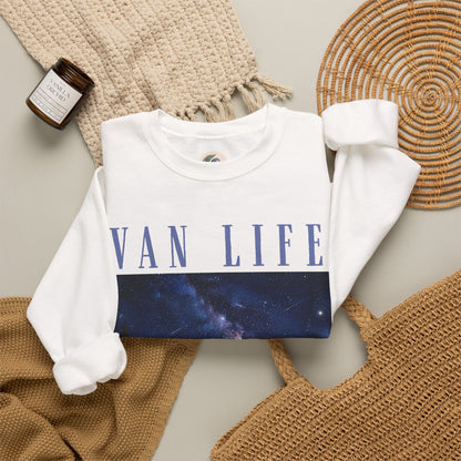 Van Life Sweatshirt – Cozy Camper Night Sky Crewneck