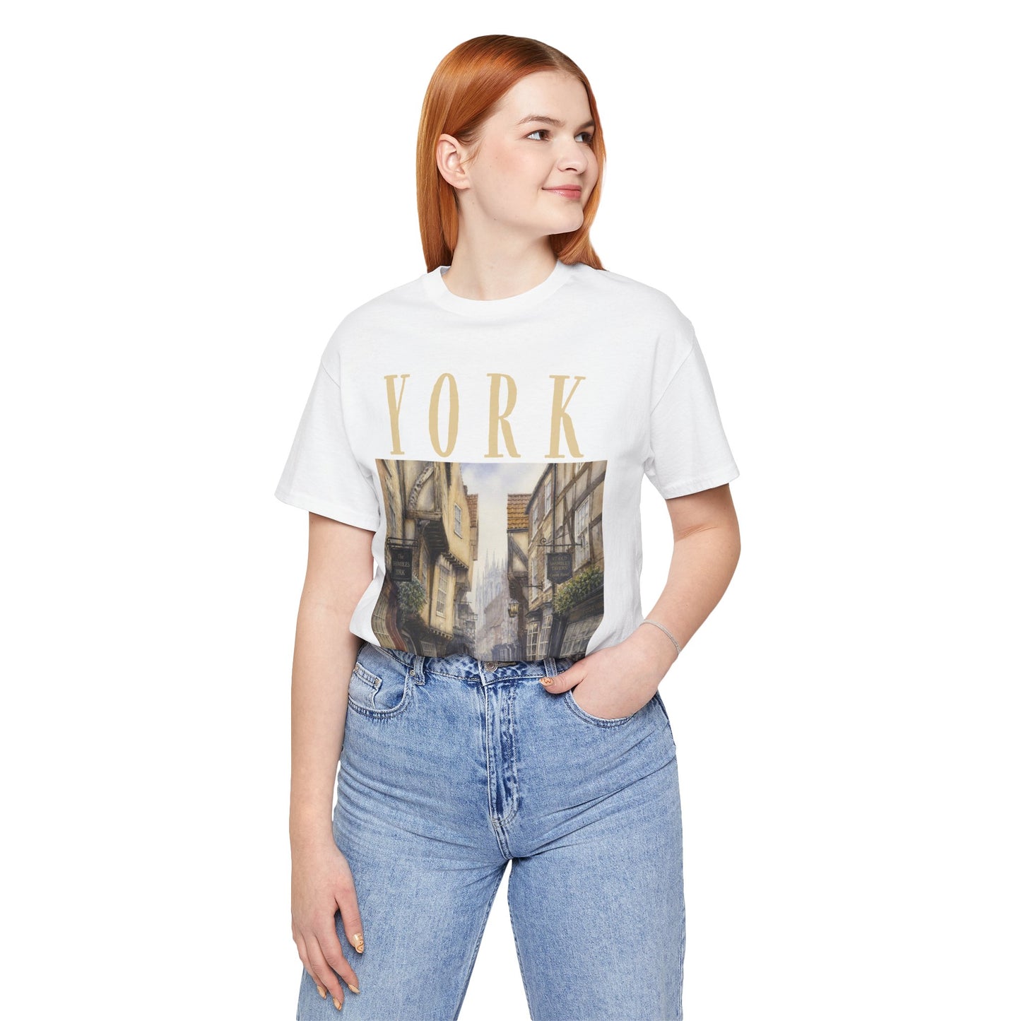 York Vintage Street Tee — Scenic Cityscape Graphic T-Shirt