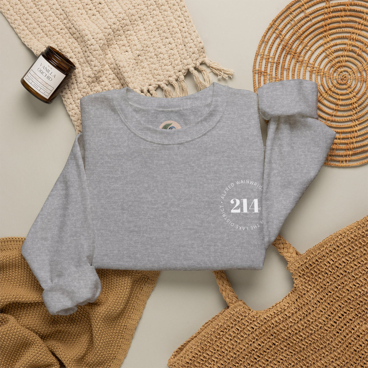 214 Wainwrights Minimalist Crewneck Sweatshirt — Small Chest Logo