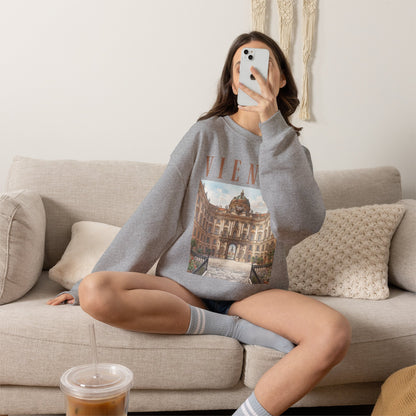 Vienna Palace Crewneck Sweatshirt — Vintage Vienna Travel Sweatshirt