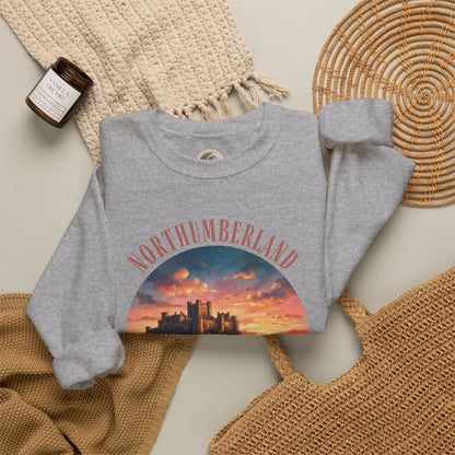 Northumberland Castle Sweatshirt — Scenic Sunset Crewneck
