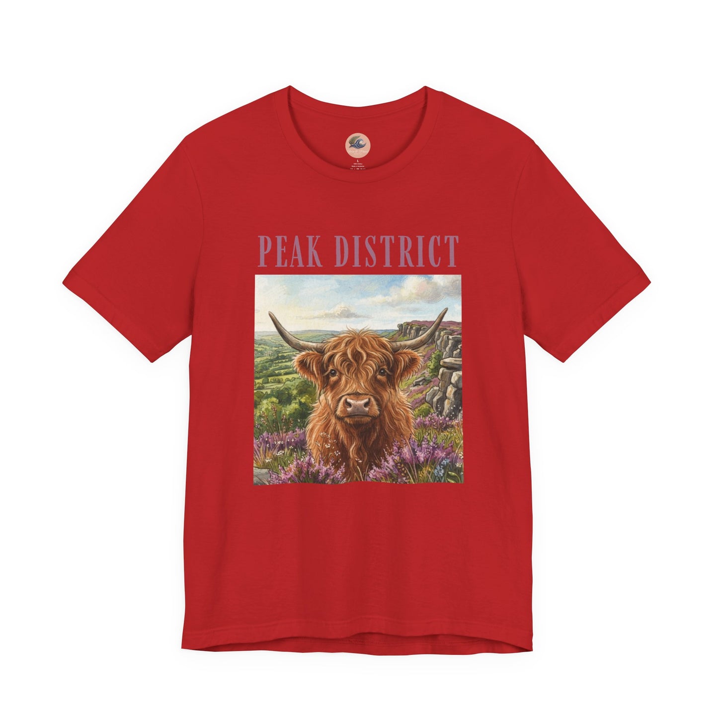 Peak District Highland Cow T‑Shirt