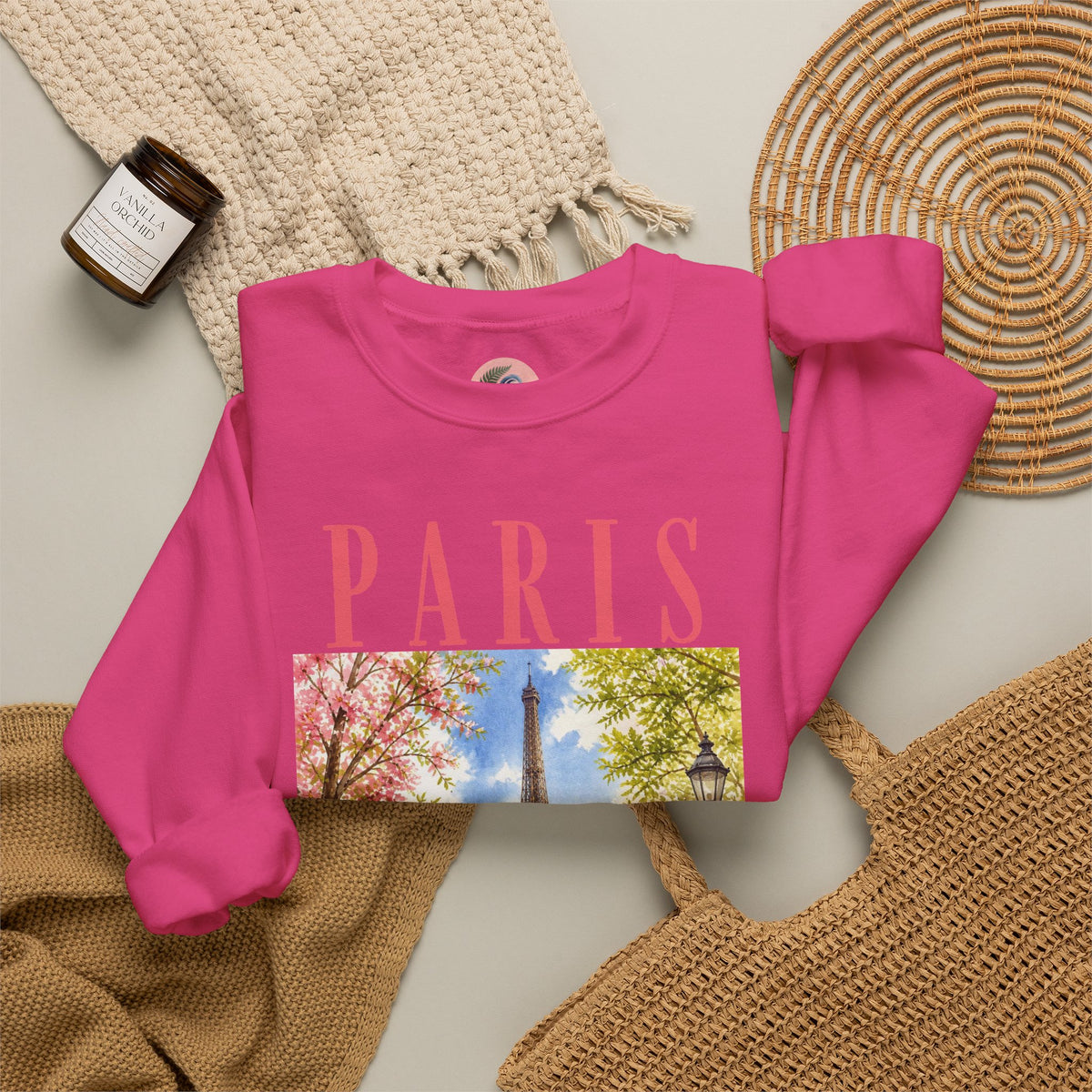 Paris Floral Eiffel Sweatshirt