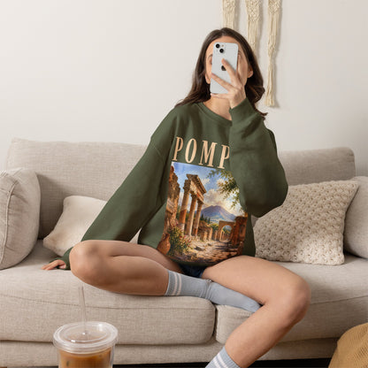 Pompeii Ruins Vintage Crewneck Sweatshirt