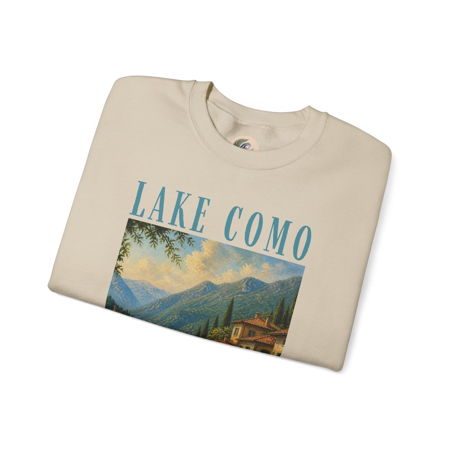Lake Como Vintage Crewneck Sweatshirt — Scenic Italian Lake Graphic