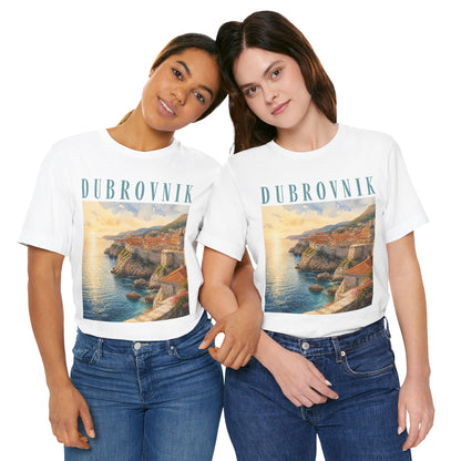 Dubrovnik Coastal Sunset T-Shirt — Vintage Travel Tee