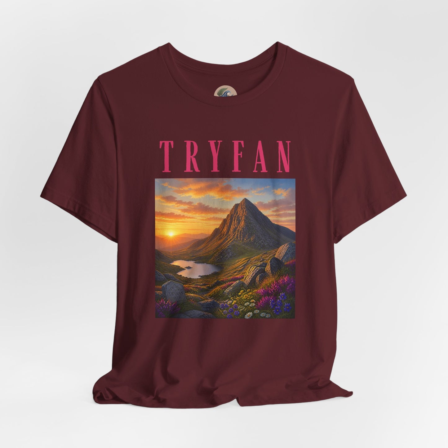 Tryfan Mountain Tee — Scenic Sunset Landscape T‑Shirt