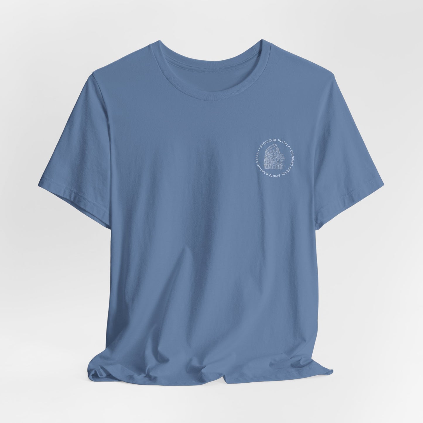 Aperol & Pasta Italy Tee — Minimalist Vintage Liberty Graphic T-Shirt