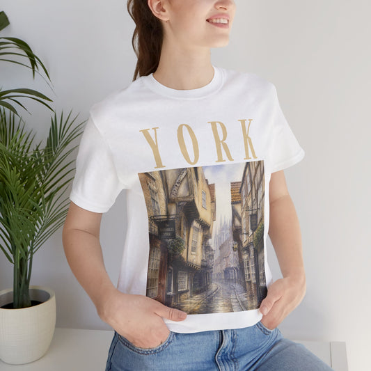 York Vintage Street Tee — Scenic Cityscape Graphic T-Shirt