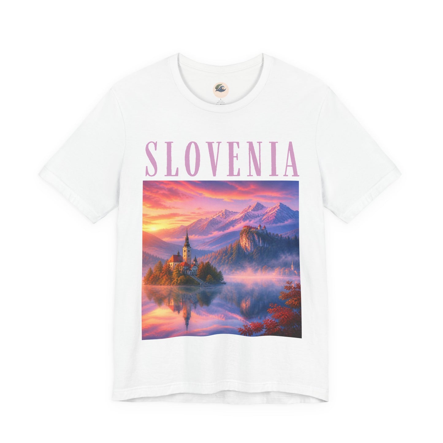 Slovenia Scenic Tee — Vintage Mountain Lake Travel Shirt