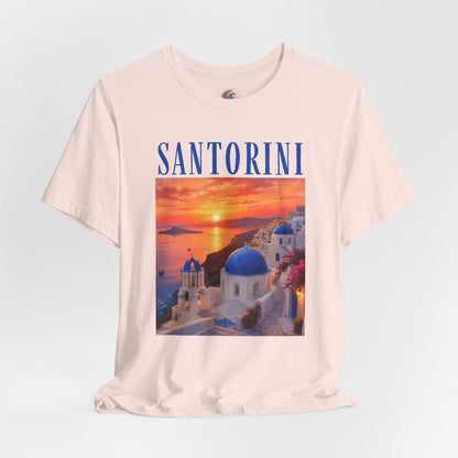 Santorini Sunset Tee — Greek Island Travel T‑Shirt