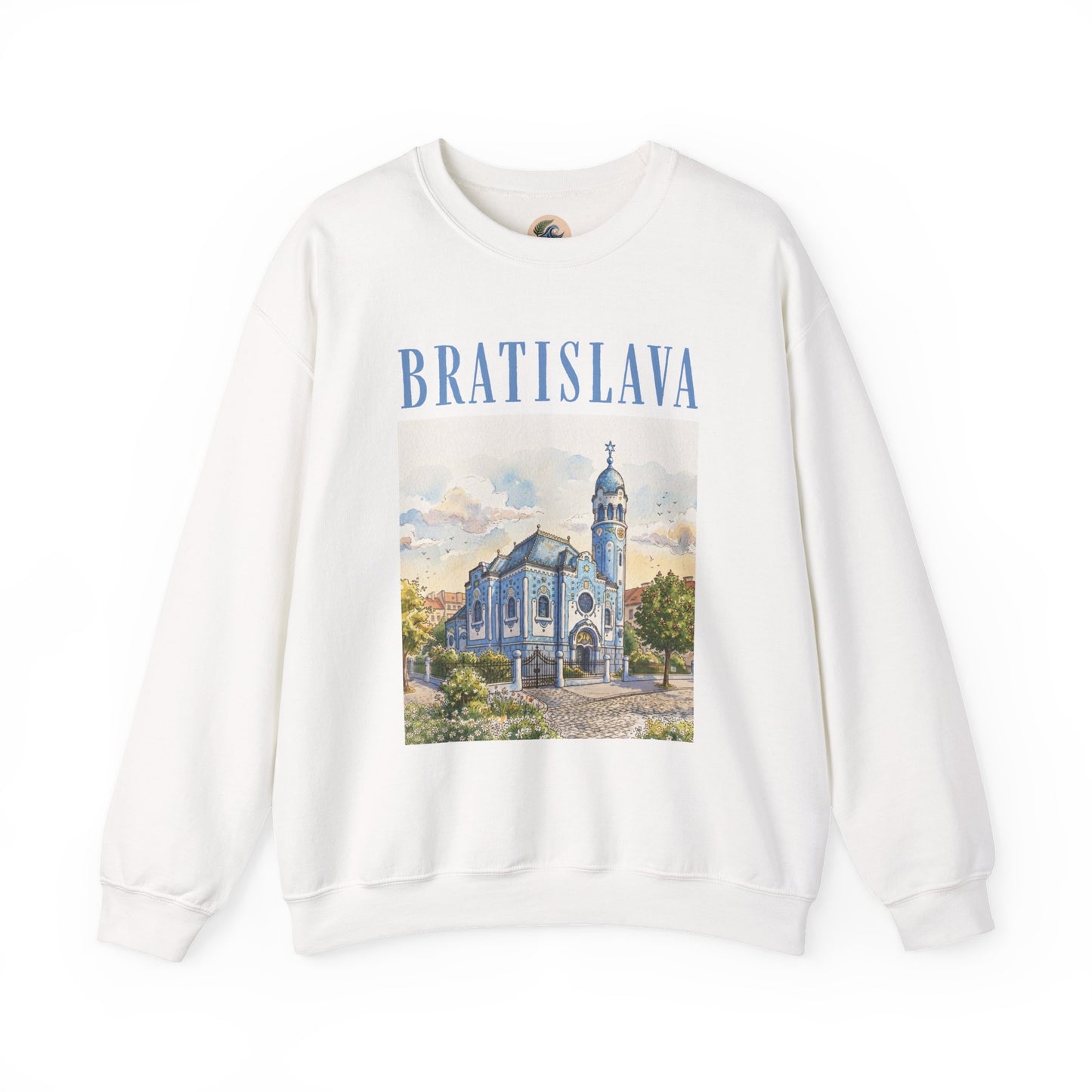 Bratislava Scenic Crewneck Sweatshirt – Vintage Cityscape Graphic