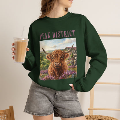 Peak District Highland Cow Sweatshirt