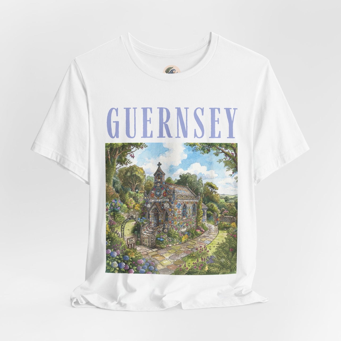 Guernsey Chapel Landscape T-Shirt — Scenic Island Travel Tee