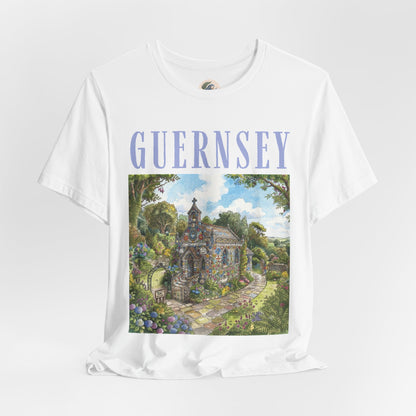Guernsey Chapel Landscape T-Shirt — Scenic Island Travel Tee